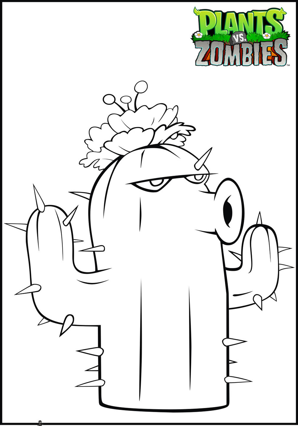 Plants vs Zombie free coloring pages to download - Plants Vs Zombies Kids  Coloring Pages