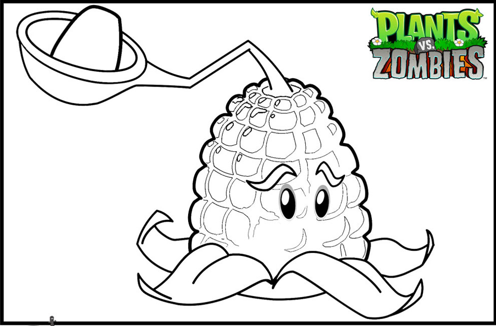 plants vs zombies coloring pages for kids