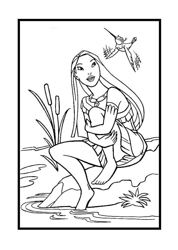 pocahontas and her father coloring page Get this online printable ...