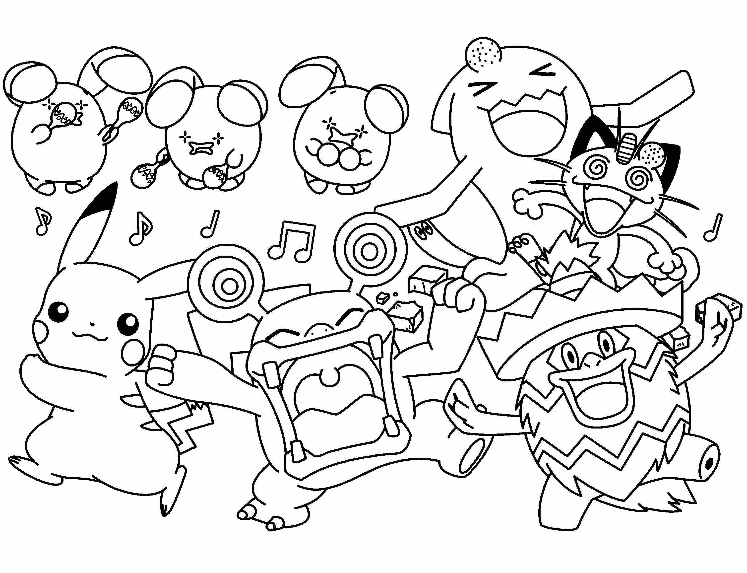 Pokemon free to color for children - All Pokemon coloring pages Kids ...