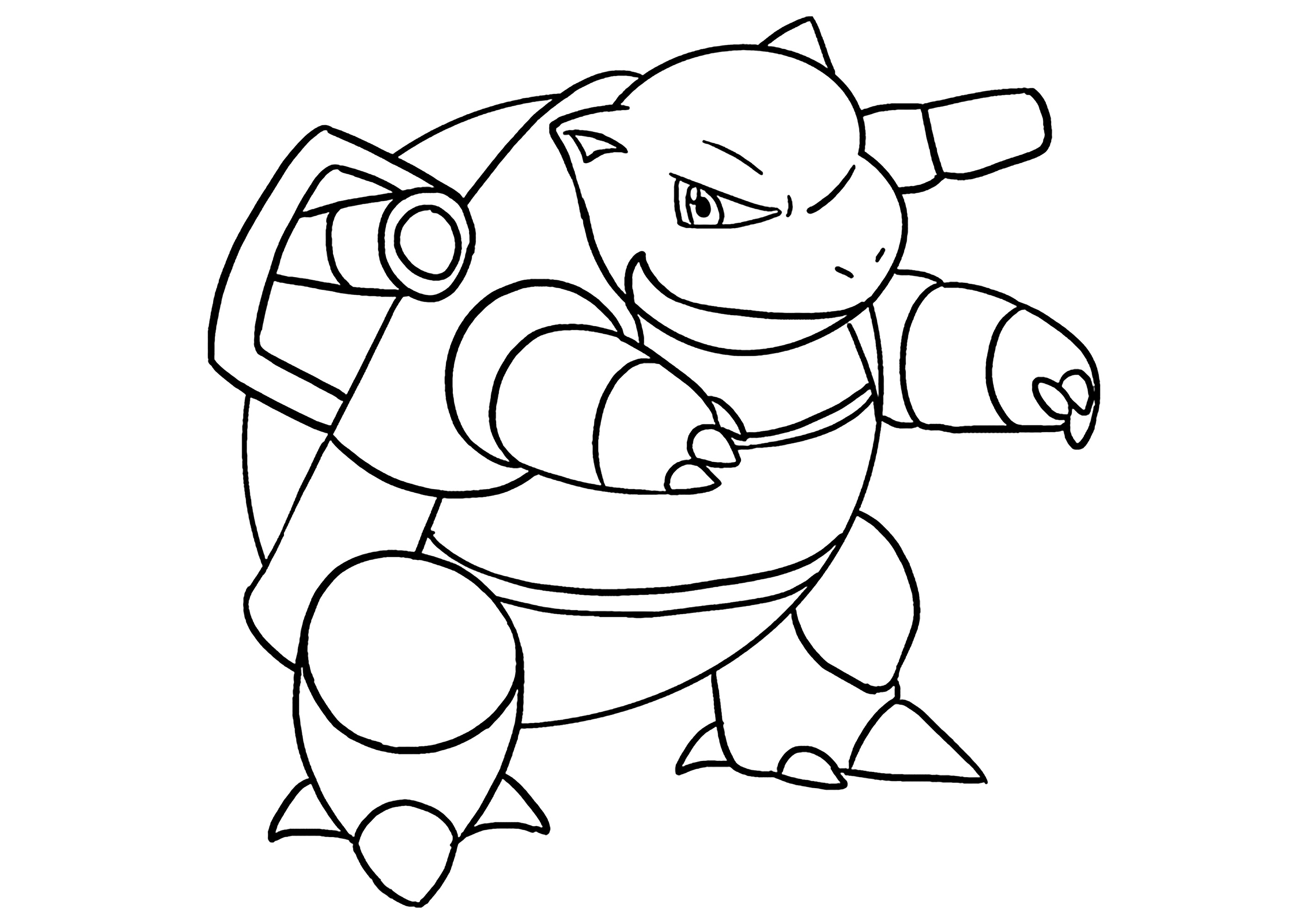 Blastoise : Coloring page for kids - All Pokemon coloring pages Kids ...