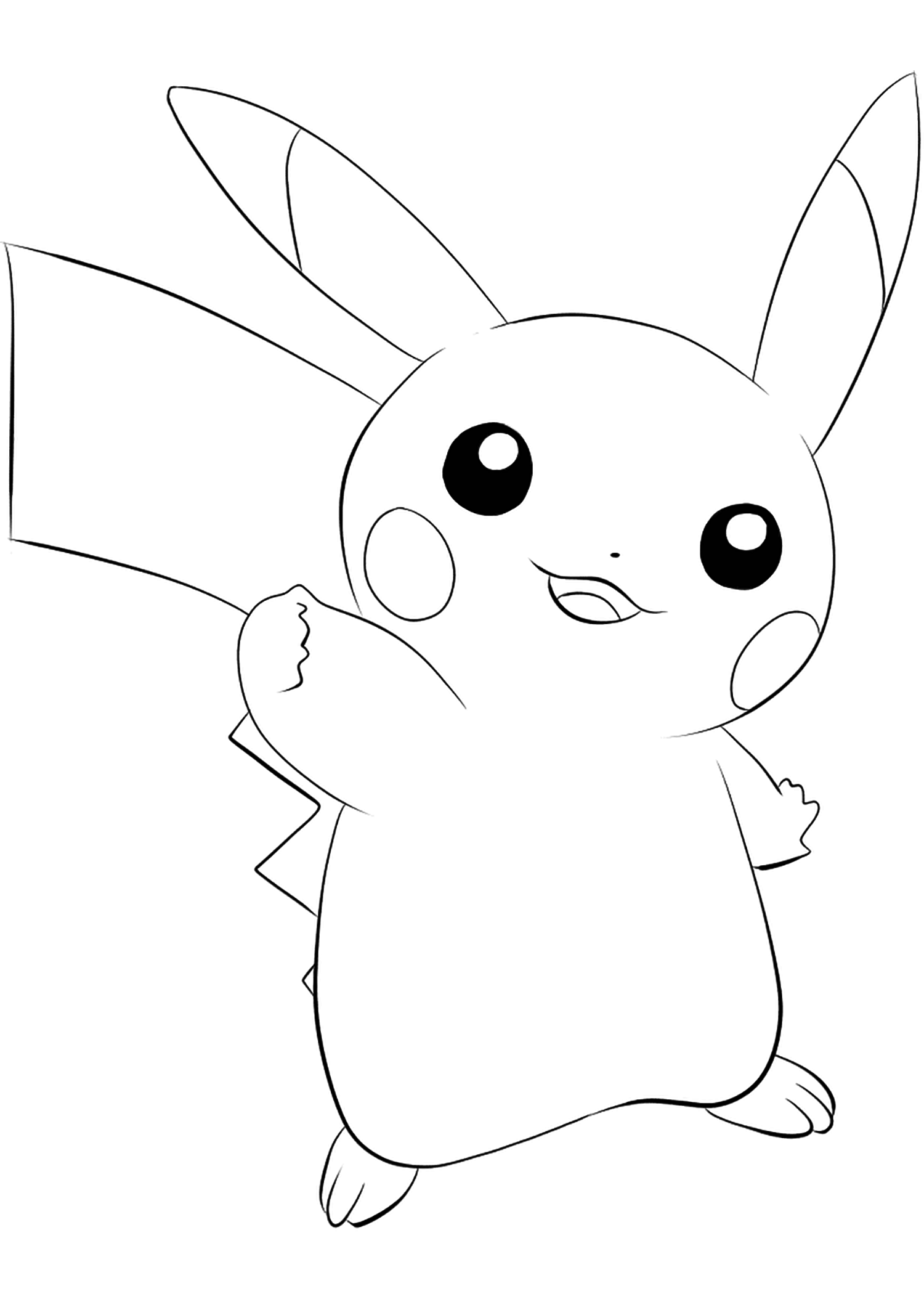 Pikachu Pokemon coloring page  Free Printable Coloring Pages