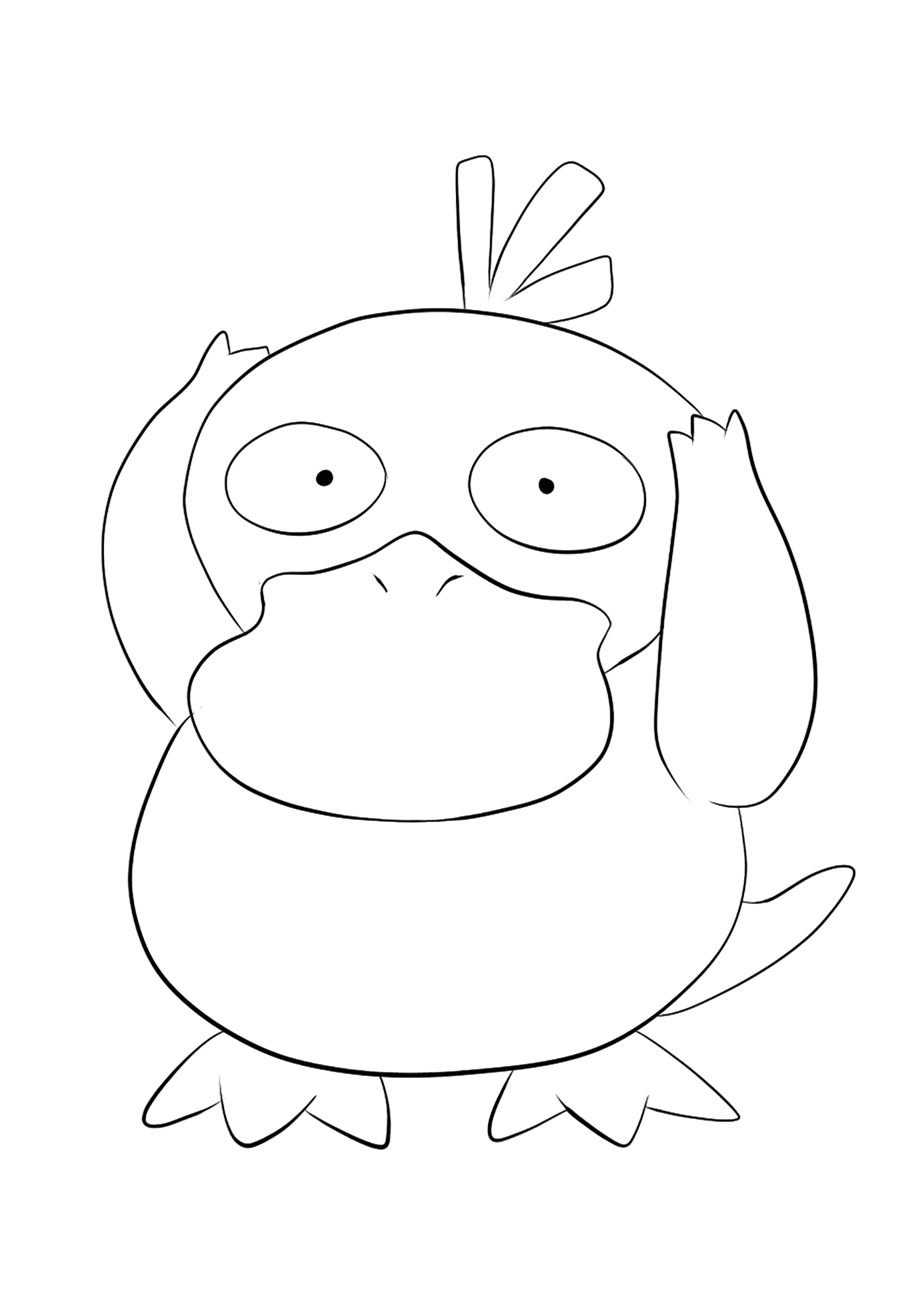 Psyduck (No.54) : Pokemon (Generation I) - All Pokemon coloring pages