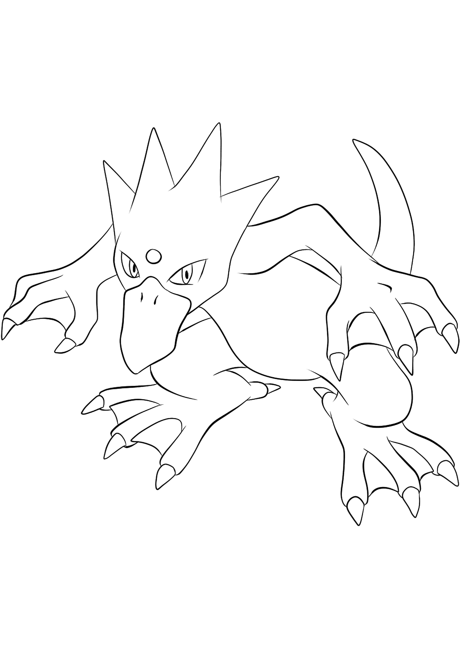 Golduck (No.55) : Pokemon (Generation I) - All Pokemon coloring pages ...