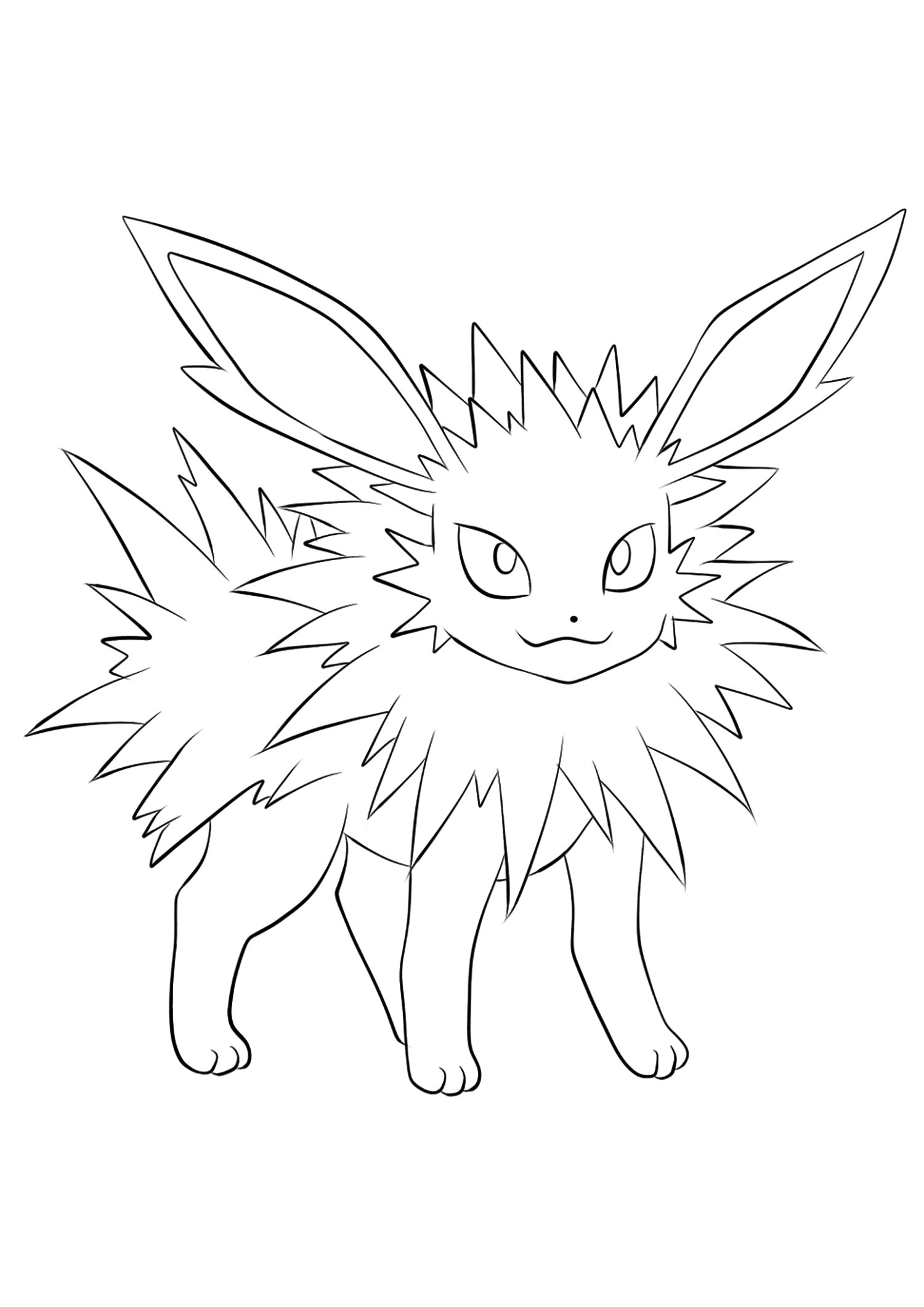 Jolteon Pokemon Coloring Pages - Hd Football