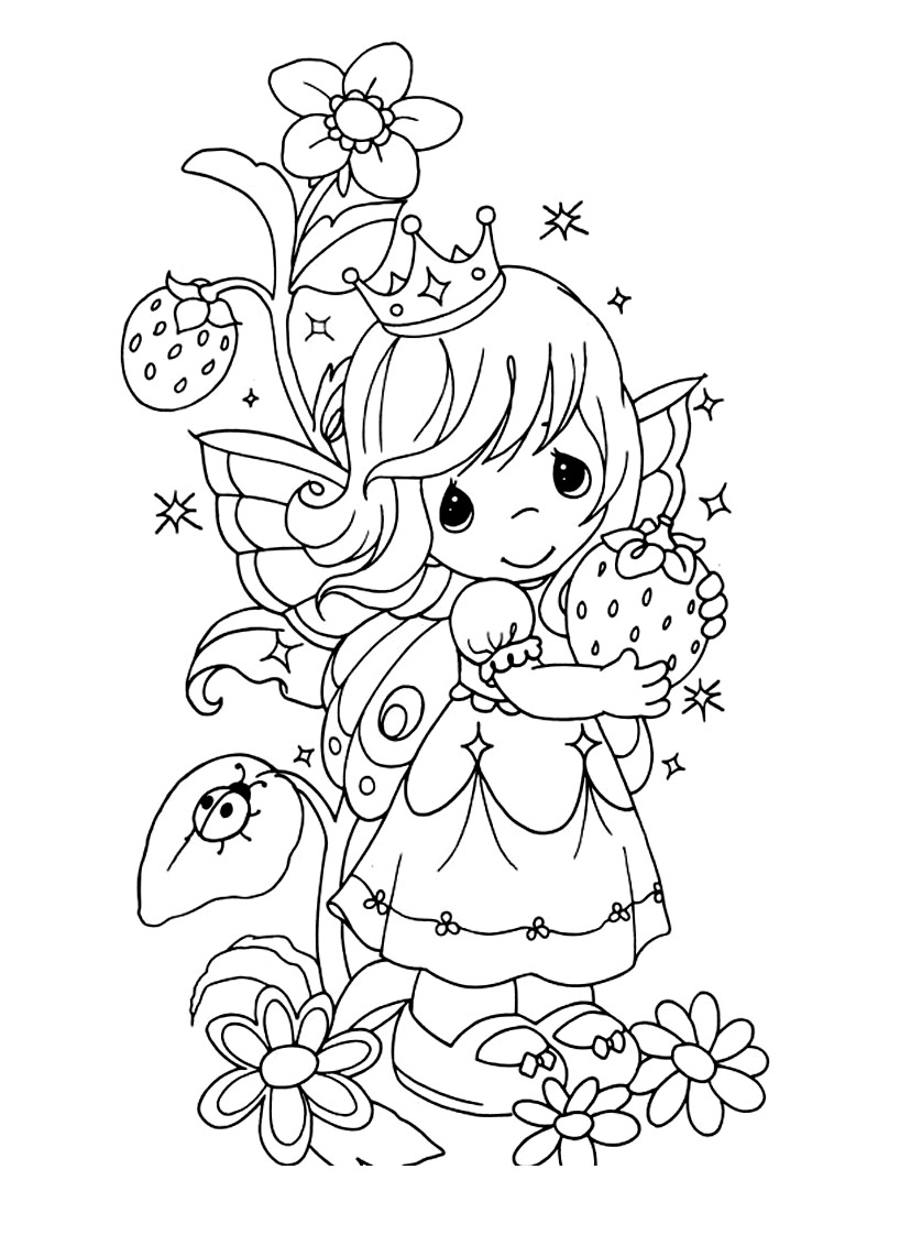 precious moments coloring pages baby girl