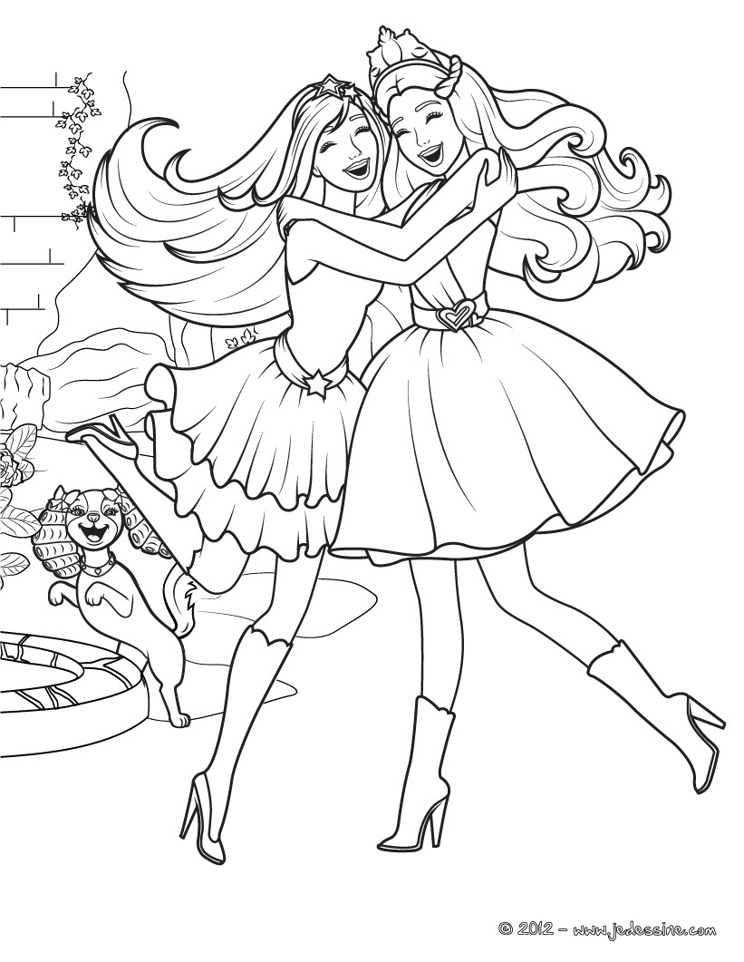 barbie and ken kissing coloring pages