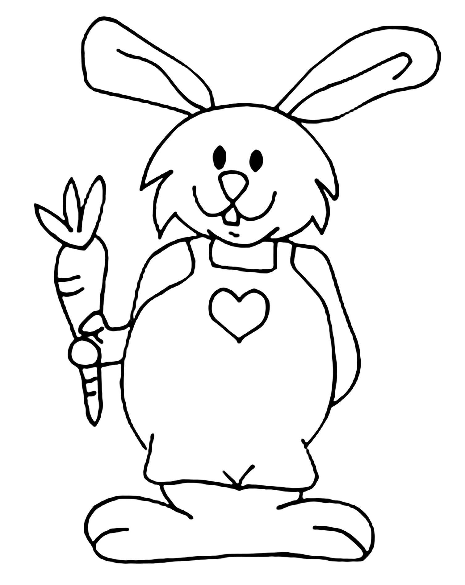 Color this beautiful rabbit coloring page with your favorite colors