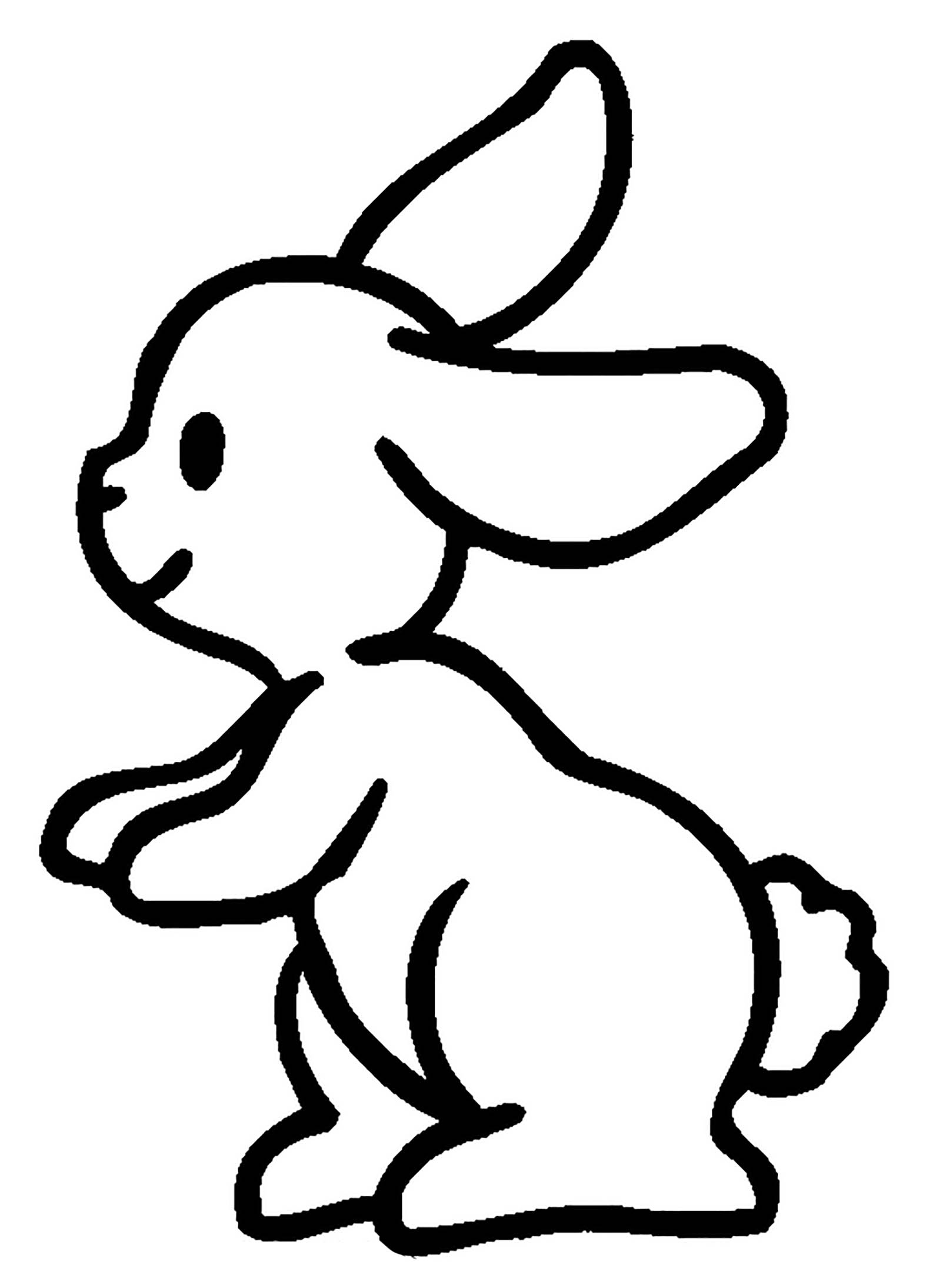 Download Rabbit for children - Rabbit Kids Coloring Pages