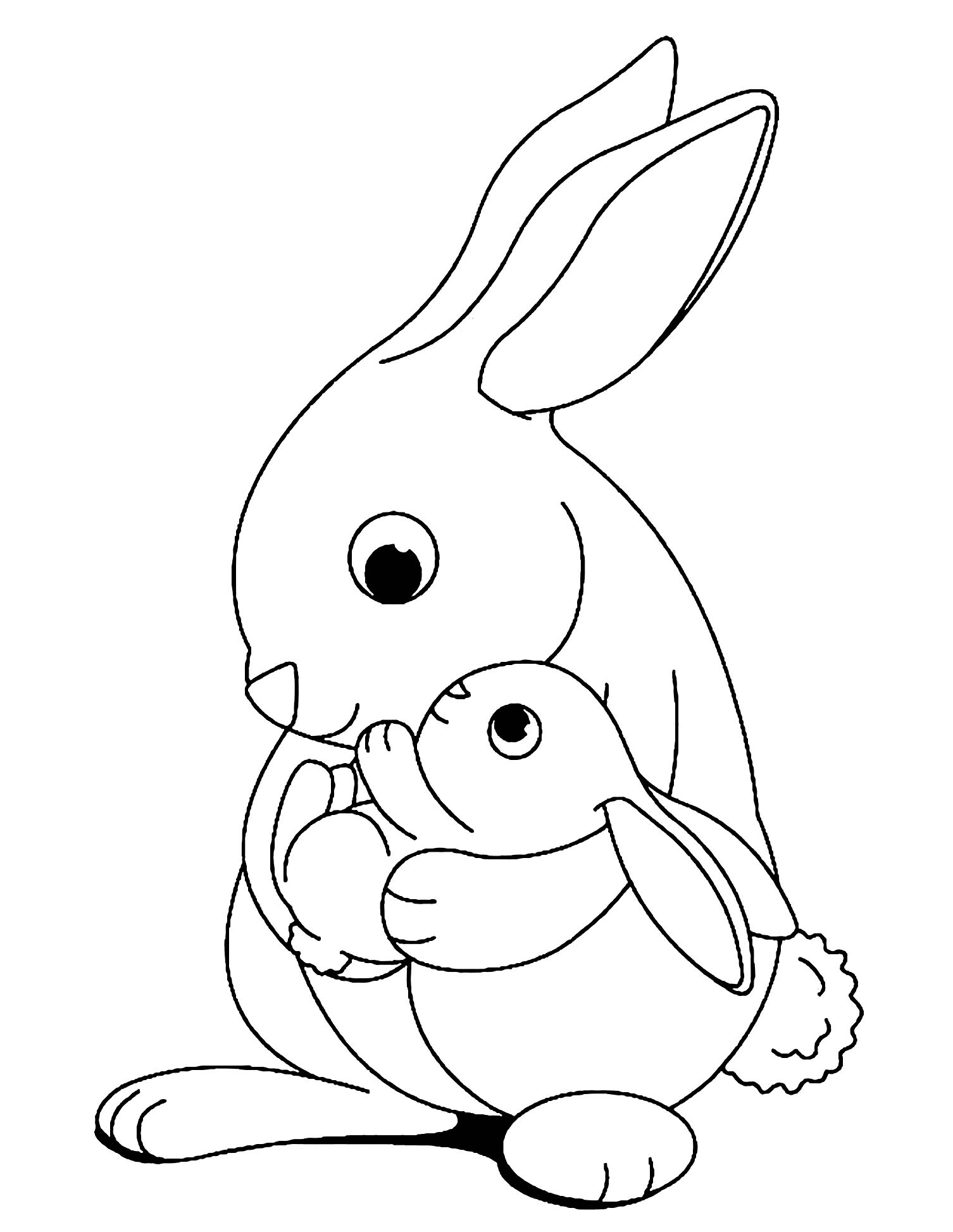 Download Rabbit To Print For Free Rabbit Kids Coloring Pages