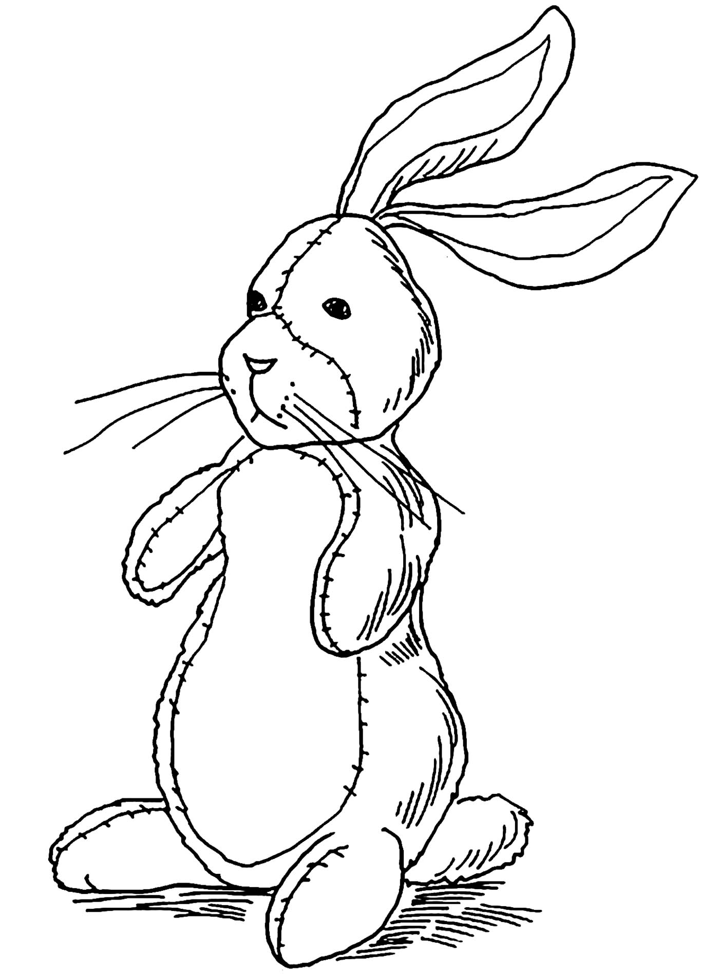 Rabbit To Color For Kids Rabbit Kids Coloring Pages - Vrogue