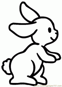 cute cartoon bunny coloring pages