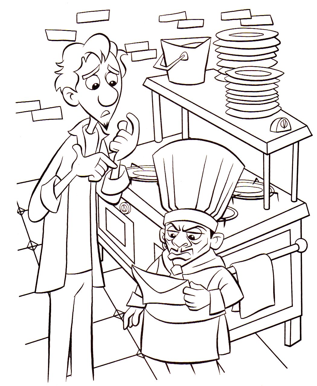 Ratatouille coloring pages for kids - Ratatouille Kids Coloring Pages