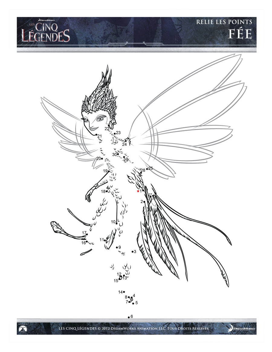 rise of the guardians tooth fairy coloring pages