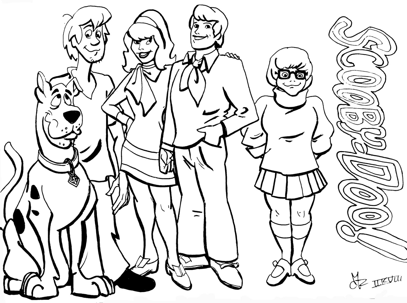 Scooby doo coloring pages for kids Scooby Doo Kids Coloring Pages