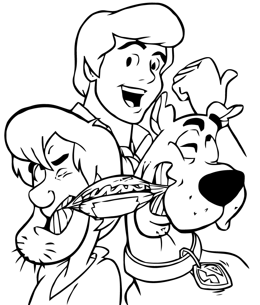 Scooby doo to download Scooby Doo Kids Coloring Pages