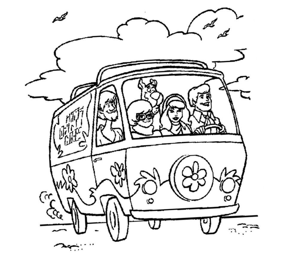 Scooby doo coloring pages to download for free - Scooby Doo Kids