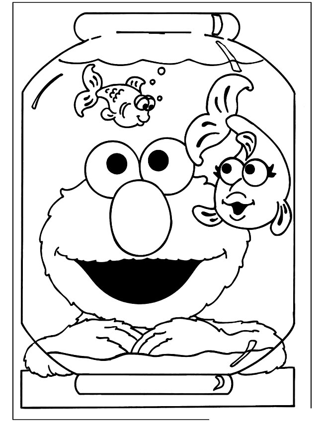 Collection of Sesame Street Coloring Pages - Free Printable