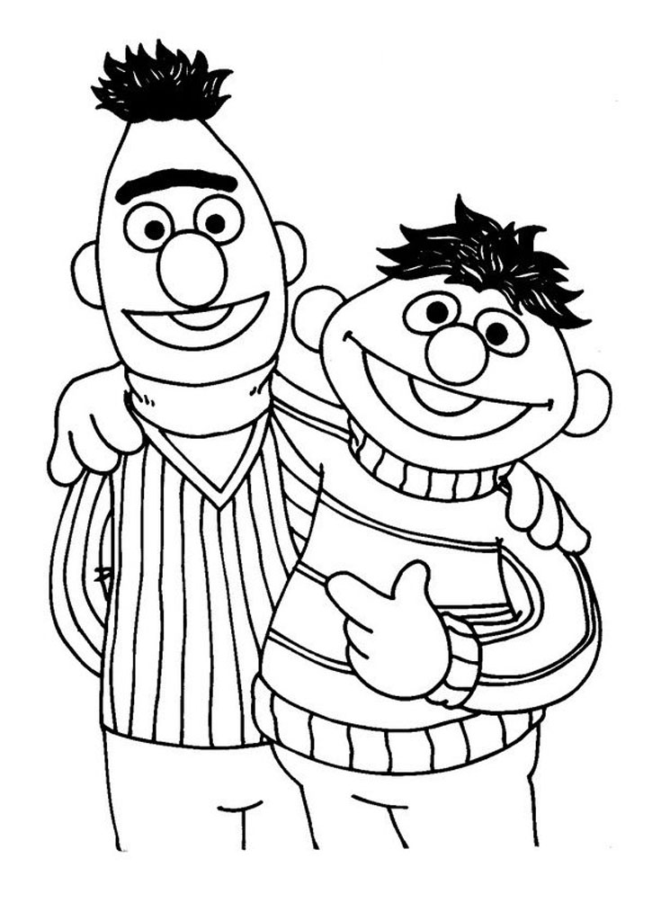 Download Sesame street to download - Sesame Street Kids Coloring Pages