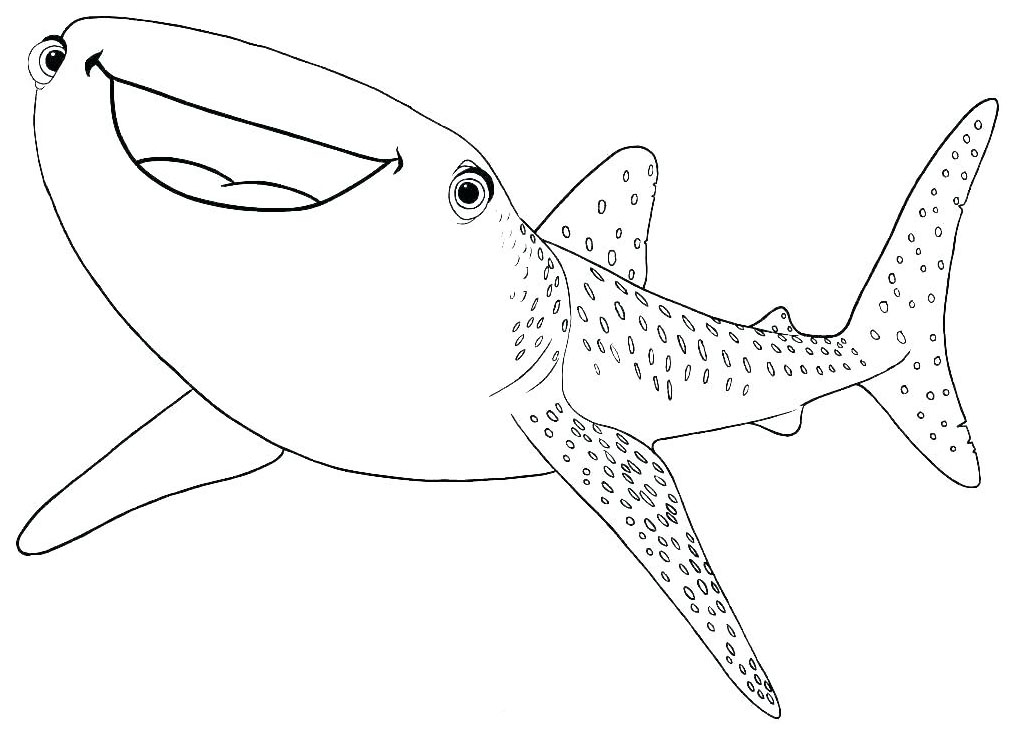 Requin baleen  Sharks Kids Coloring Pages