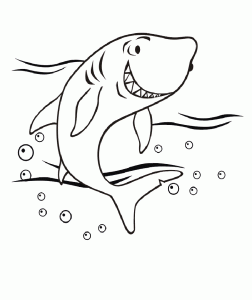 toddler shark coloring pages