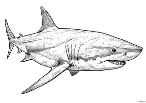 free printable coloring pages sharks