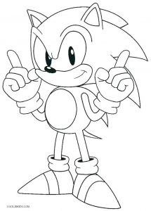 baby sonic the hedgehog coloring pages