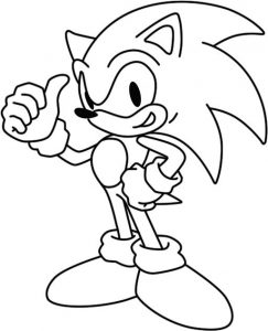 Sonic the Hedgehog Free printable Coloring pages for kids