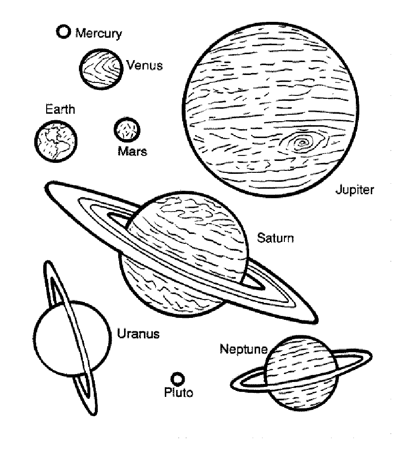 620 Coloring Pages For Kindergarten Space  Images