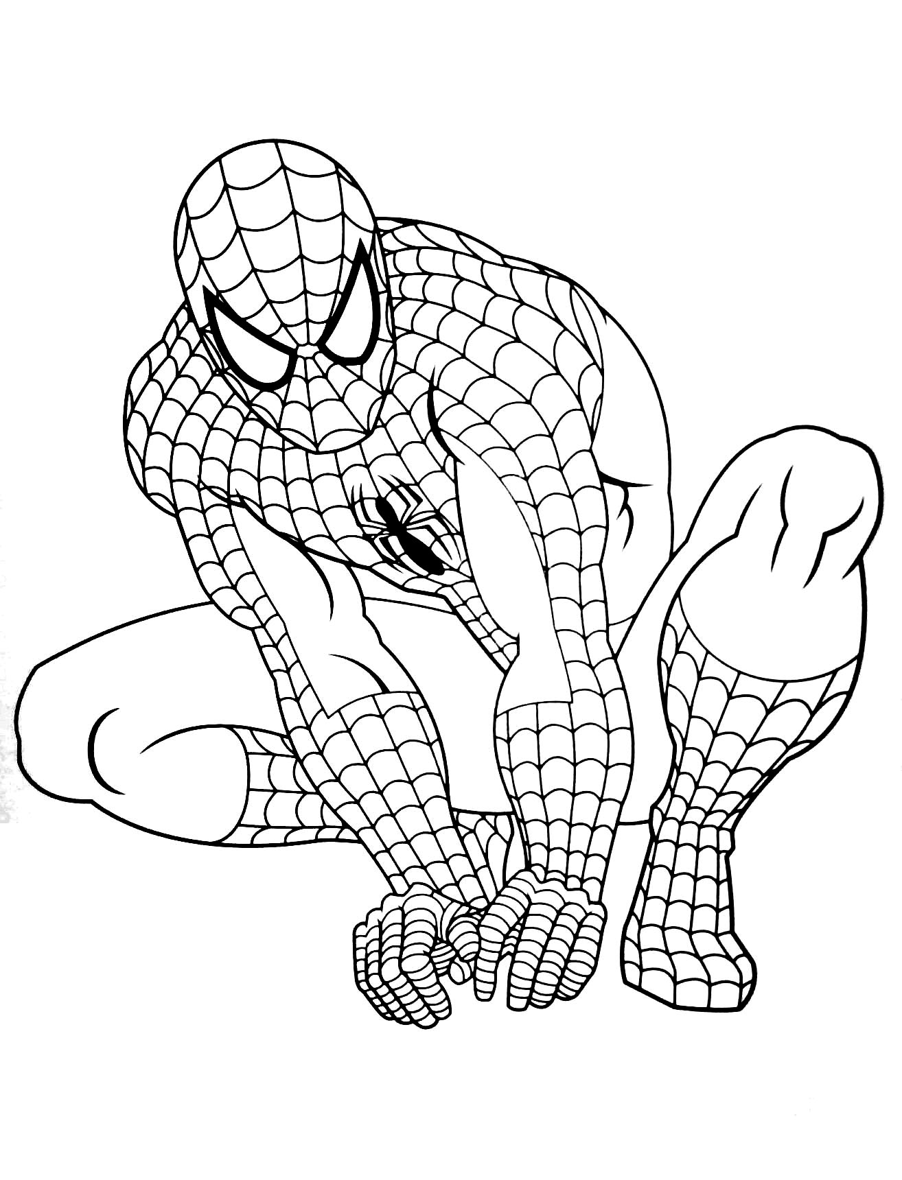 Download Spiderman to print for free - Spiderman Kids Coloring Pages