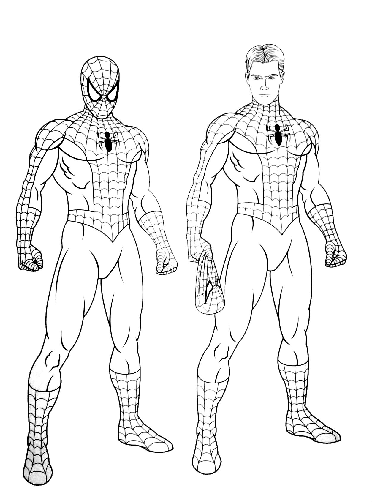 green goblin vs spiderman coloring pages