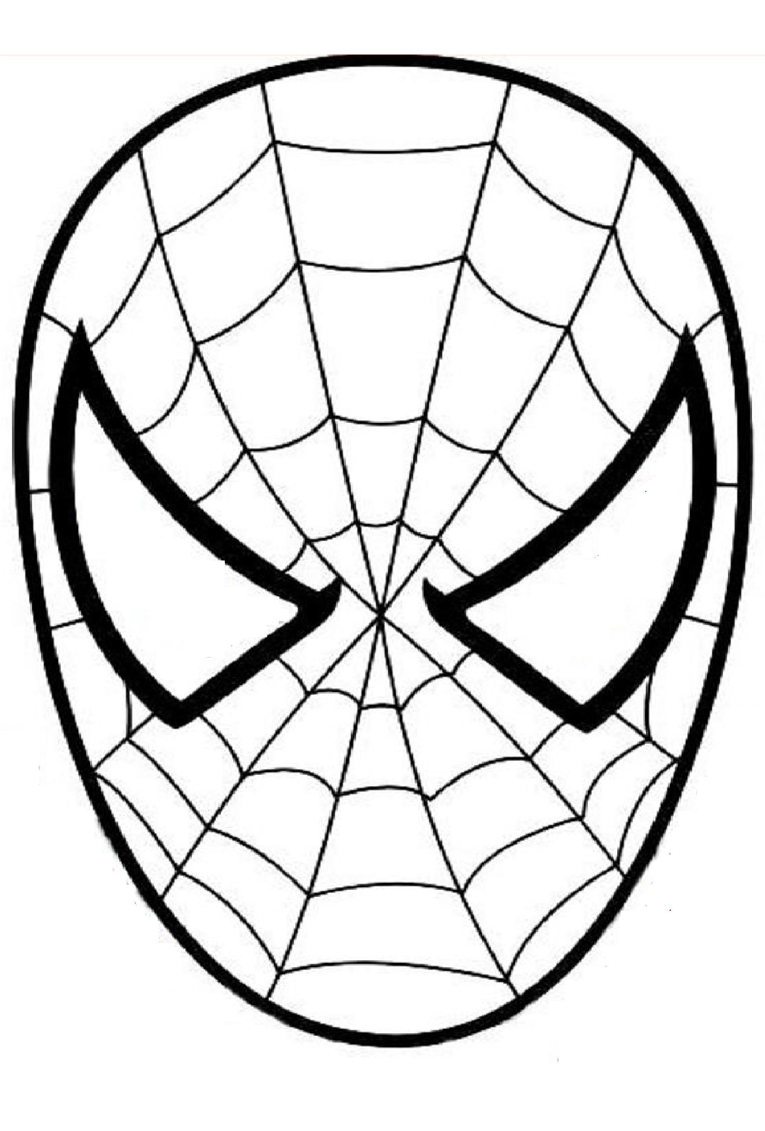 Image of Spiderman to download and color Spiderman Kids Coloring Pages