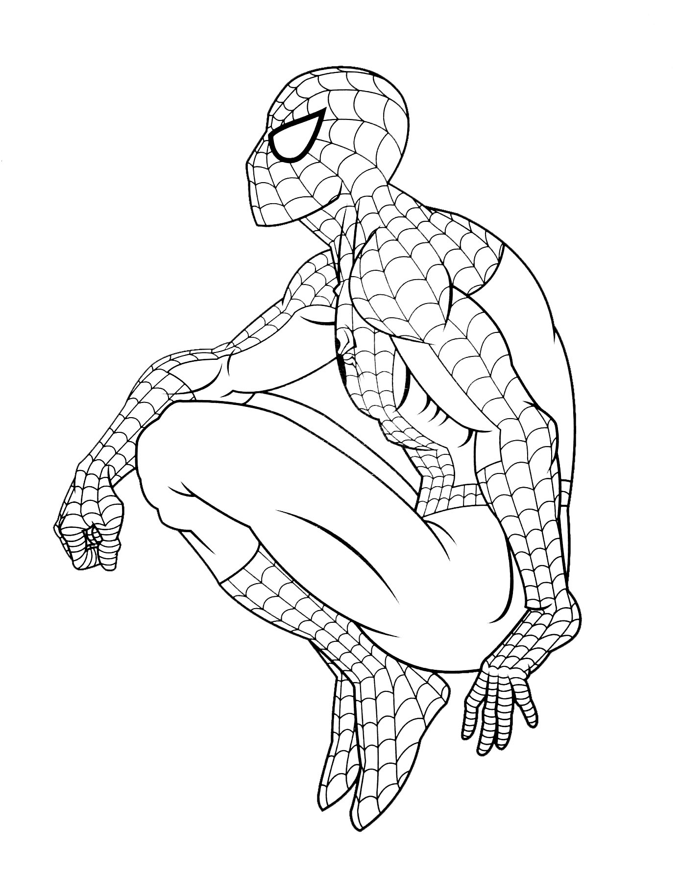 Spiderman to print for free Spiderman Kids Coloring Pages