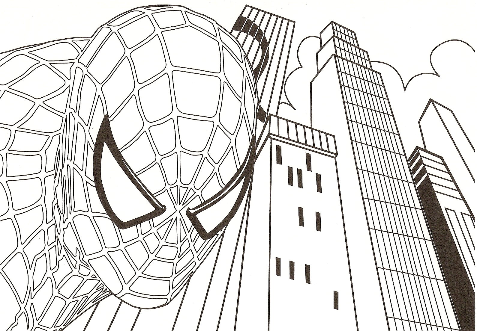Free printable Spiderman coloring pages - Spiderman Kids Coloring Pages