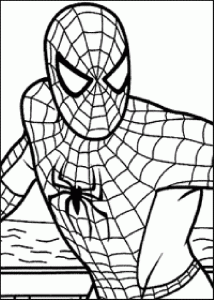 coloring pages spiderman logo template