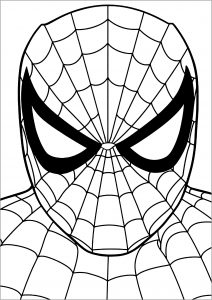 spider man outline cut out