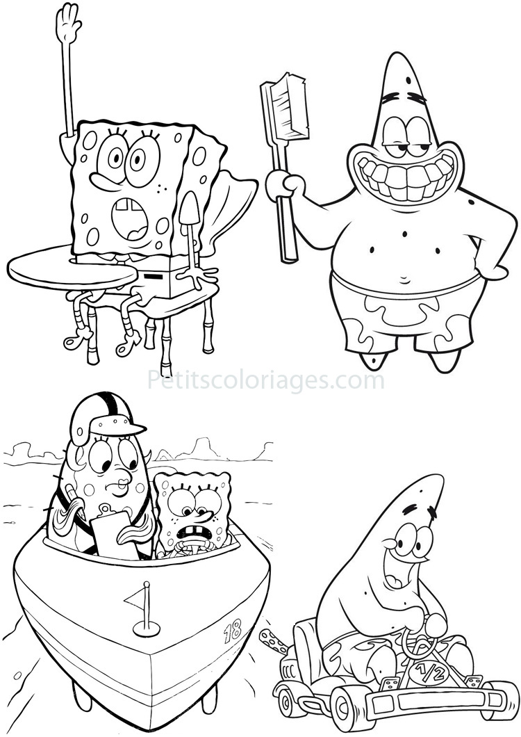 funny patrick coloring pages