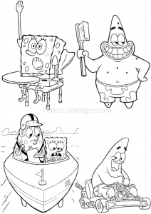SpongeBob - Free printable Coloring pages for kids