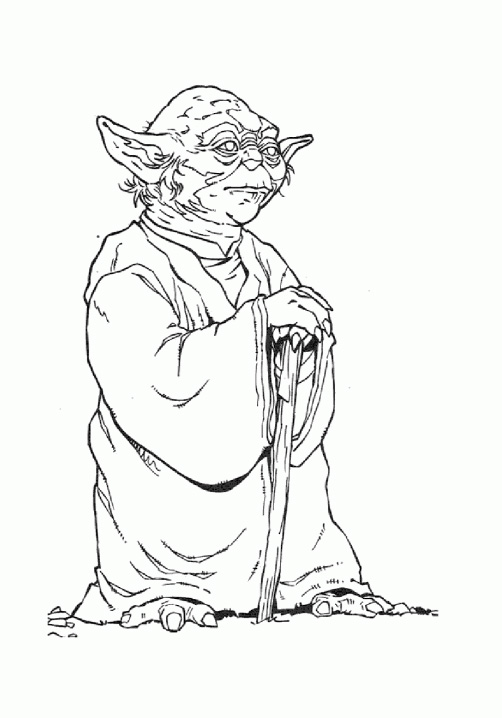 yoda coloring pages