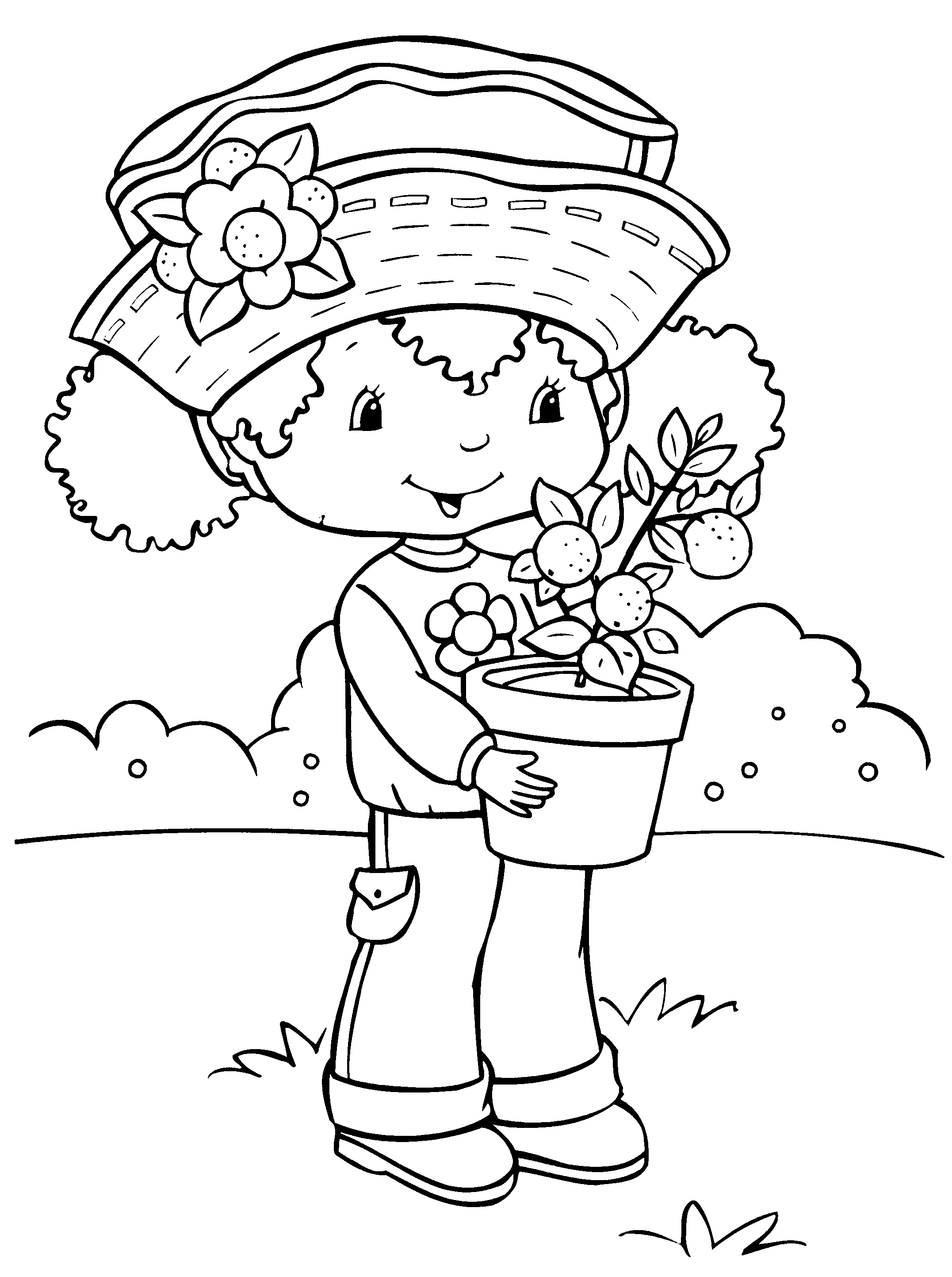 Strawberry Shortcake coloring pages to print for free - Strawberry