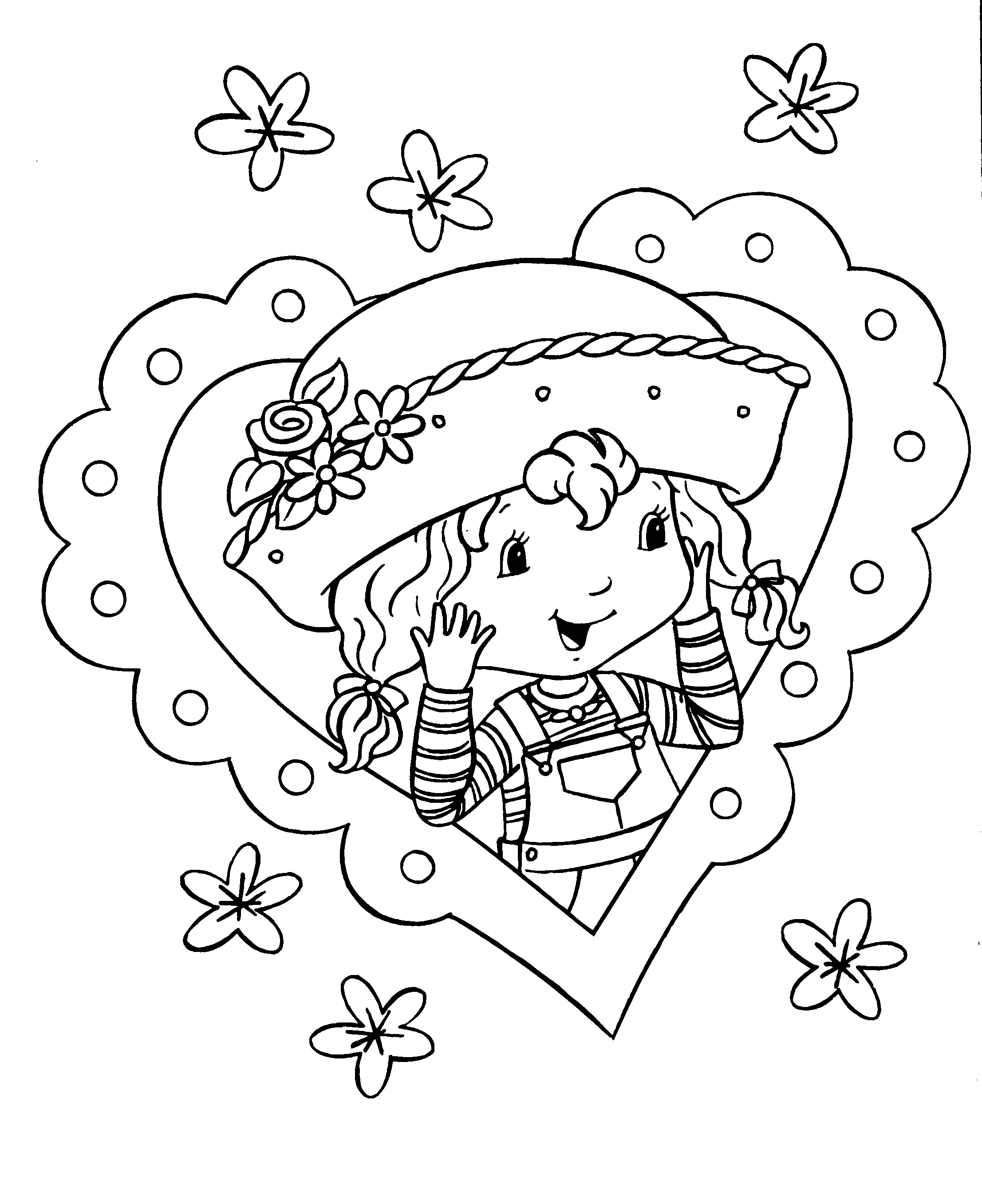 Coloring Pages For Children Strawberry Shortcake 85141 