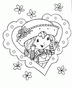 Thumbs Coloring Pages For Children Strawberry Shortcake 85141 