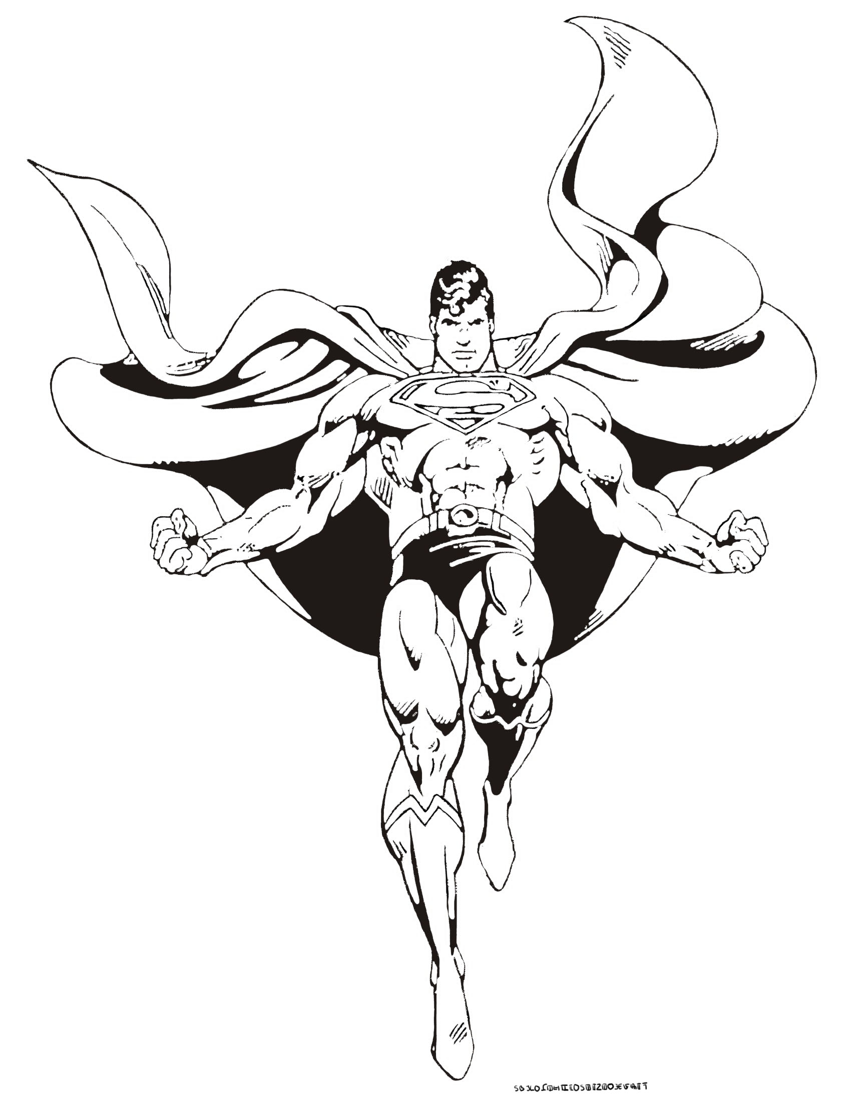 Superman to download for free Superman Kids Coloring Pages