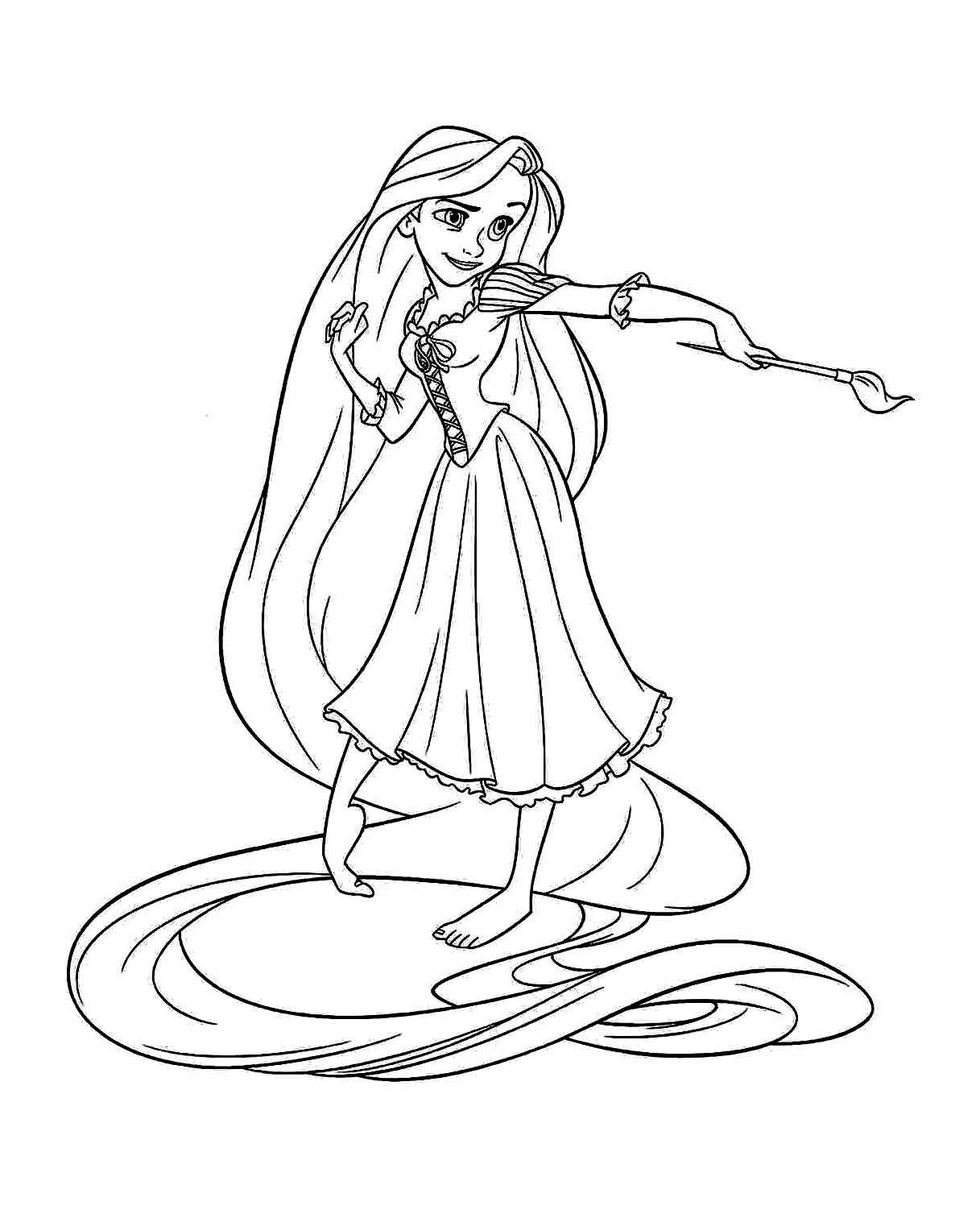 Download Tangled for kids - Tangled Kids Coloring Pages