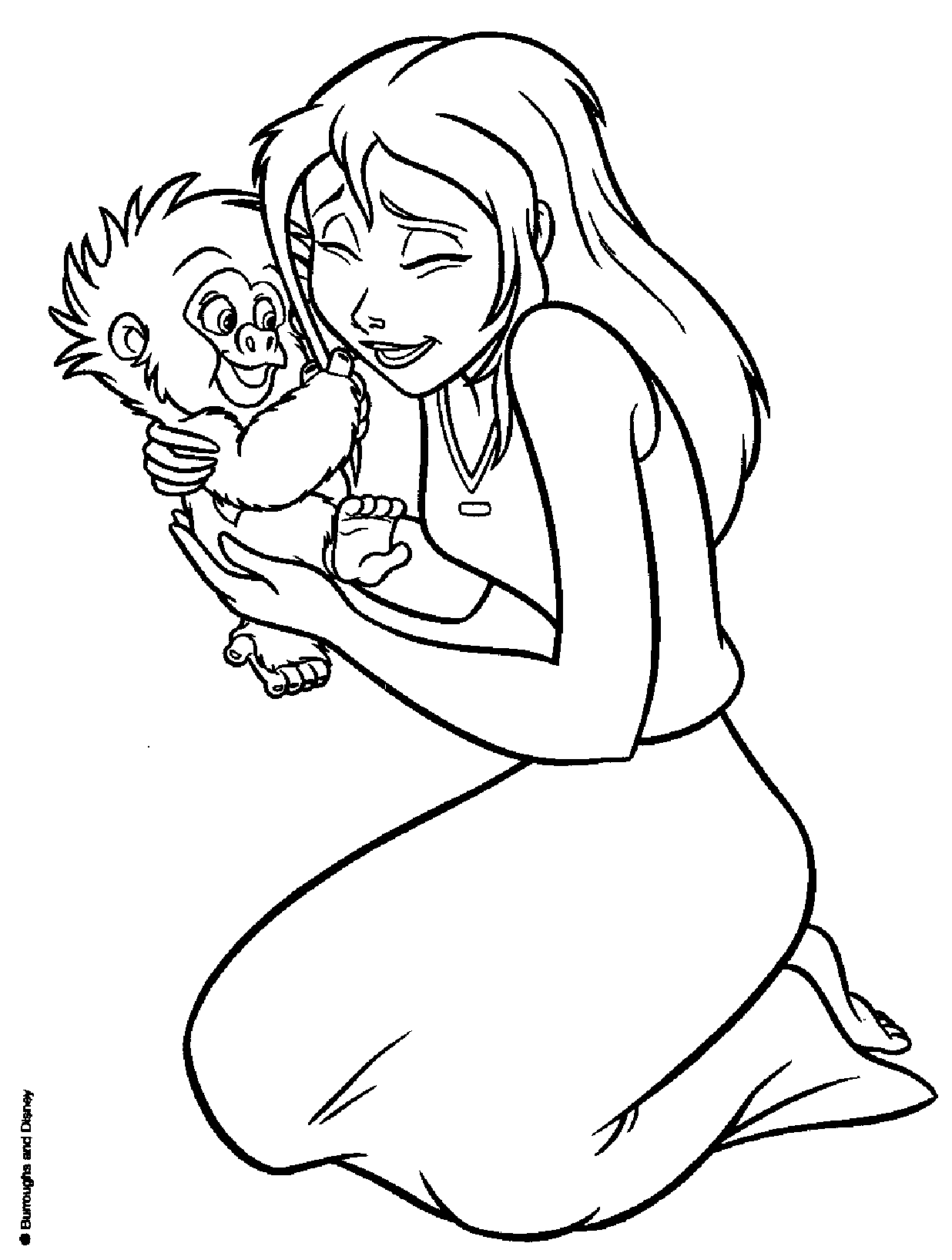 Tarzan And Jane Coloring Pages
