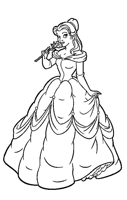 Beauty and the Beast coloring pages for kids - The Beauty And The Beast ...