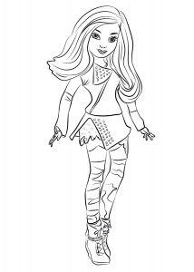the descendants free printable coloring pages for kids