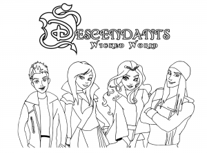 coloring pages of disney channel characters