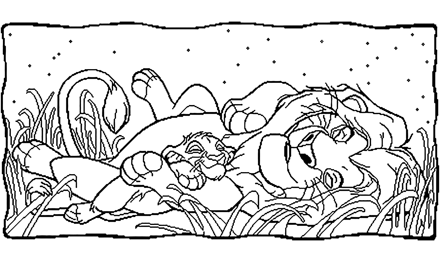 Simple Lion King Coloring Page The Lion King Kids Coloring Pages