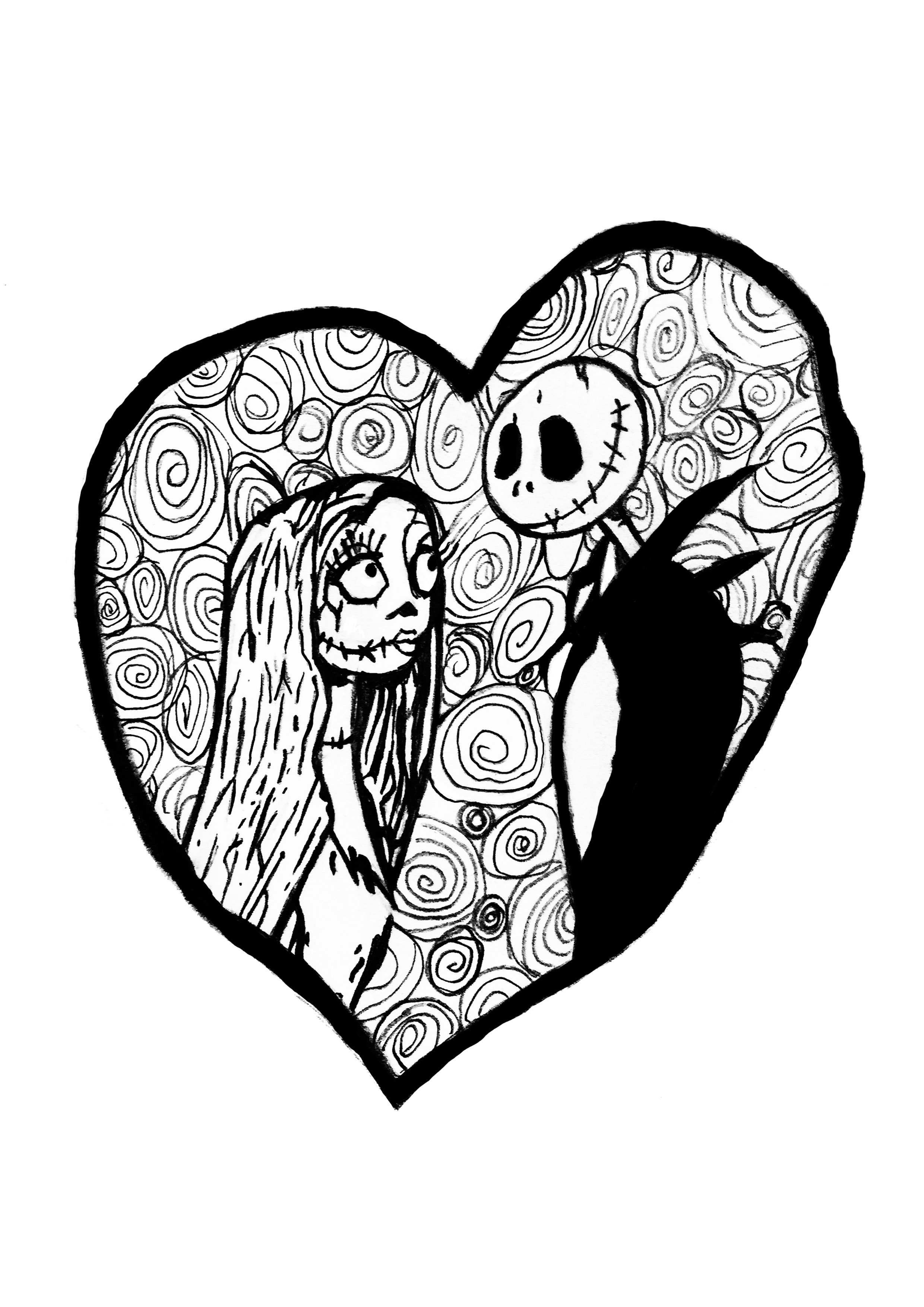 Featured image of post Nightmare Before Christmas Coloring Pages Free